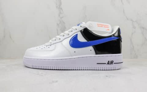 耐克Nike Air Force 1 '07 Low纯原版本空军一号低帮AF1白黑蓝板鞋 莆田耐克代工 货号：DQ7570-400