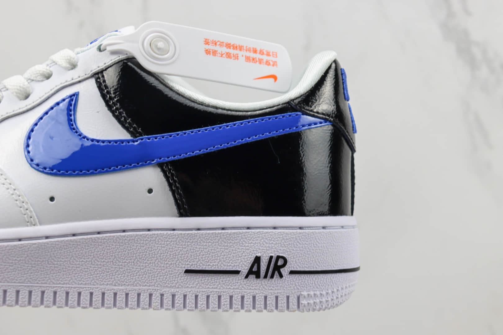 耐克Nike Air Force 1 '07 Low纯原版本空军一号低帮AF1白黑蓝板鞋 莆田耐克代工 货号：DQ7570-400