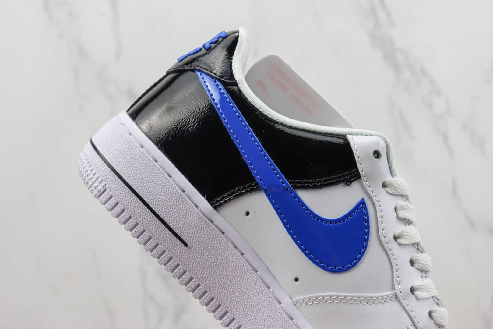 耐克Nike Air Force 1 '07 Low纯原版本空军一号低帮AF1白黑蓝板鞋 莆田耐克代工 货号：DQ7570-400