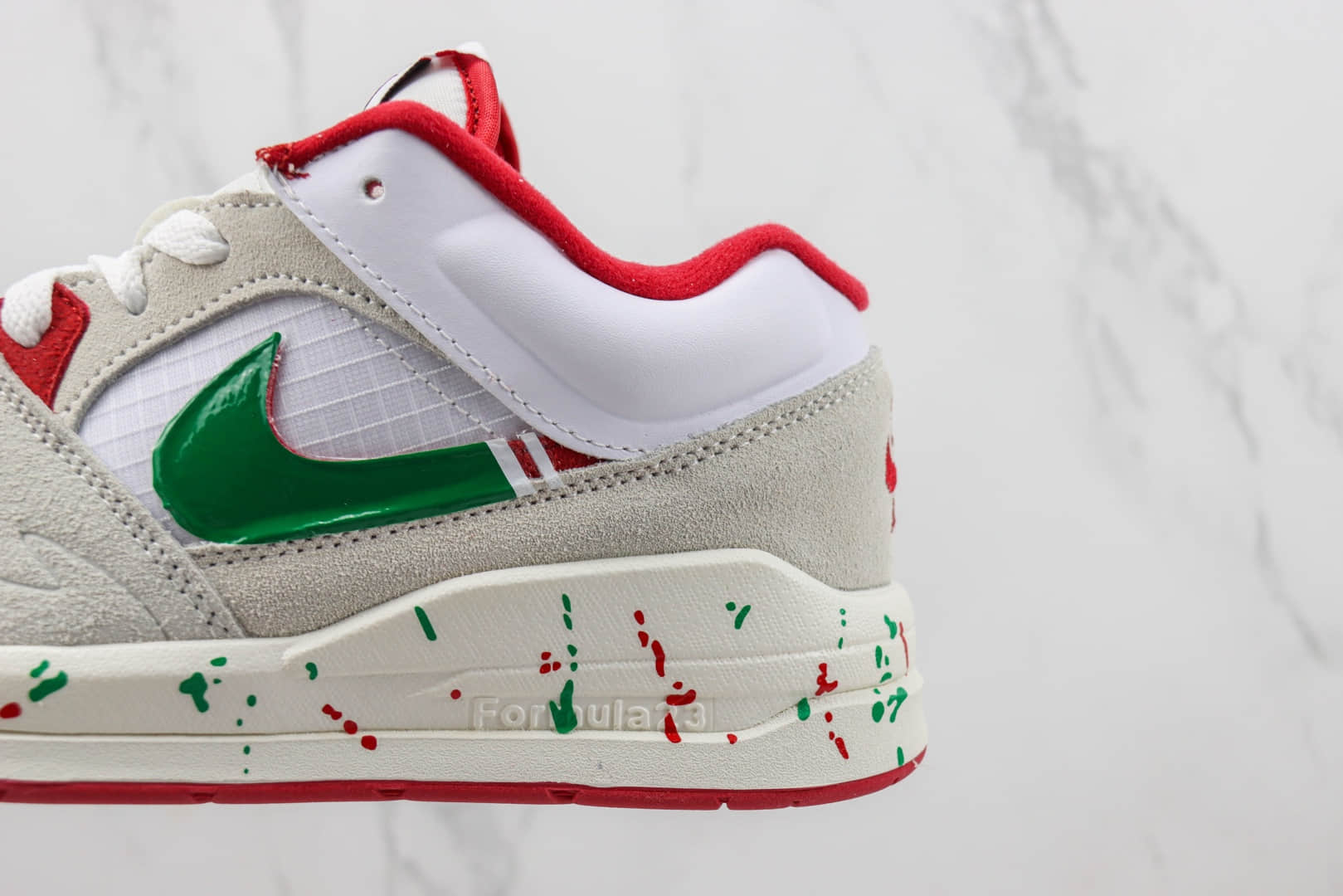 耐克Nike Jordan Stadium 90纯原版本白灰红绿复古跑鞋 莆田耐克货源 货号：DX4397-106