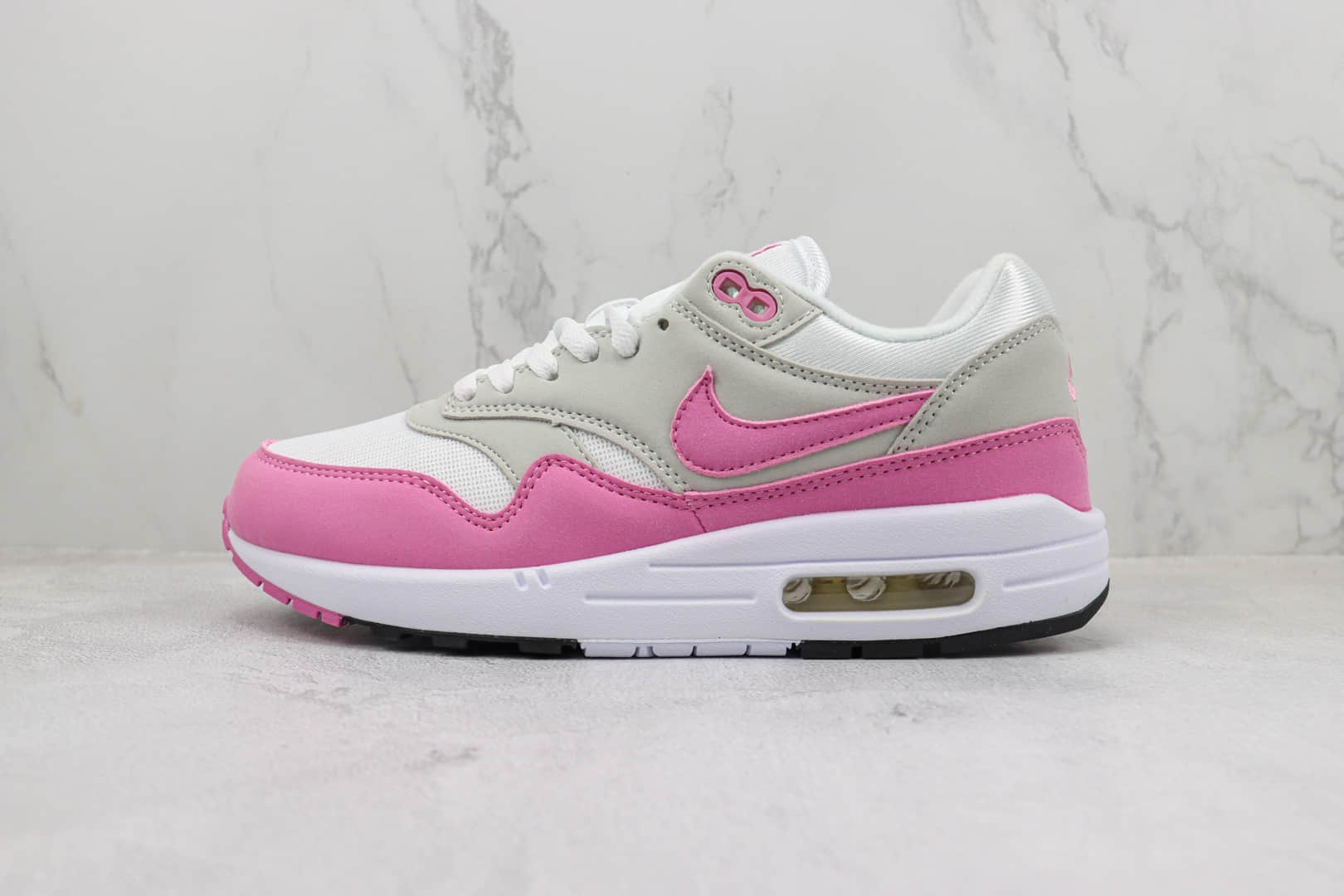 耐克Nike Air Max 1 PRM纯原版本Max1灰粉色复古气垫跑鞋 莆田复刻耐克 货号：DZ2628-001