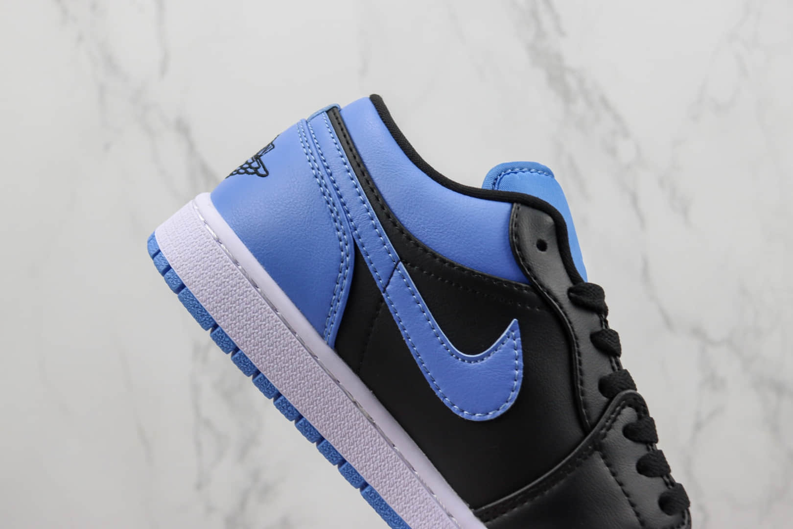 乔丹Air Jordan 1 Low纯原版本低帮AJ1黑蓝色篮球鞋 莆田AJ货源 货号：553558-041