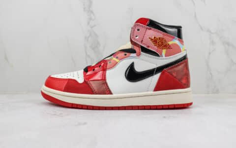 乔丹Air Jordan 1 High纯原版本高帮AJ1蜘蛛侠2.0篮球鞋 莆田复刻AJ 货号：DV1753-601