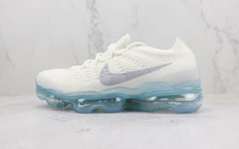 耐克Nike Air Vapormax 2023 Flyknit纯原版本白蓝色针织全掌气垫跑鞋 莆田复刻耐克 货号：DV6840-100