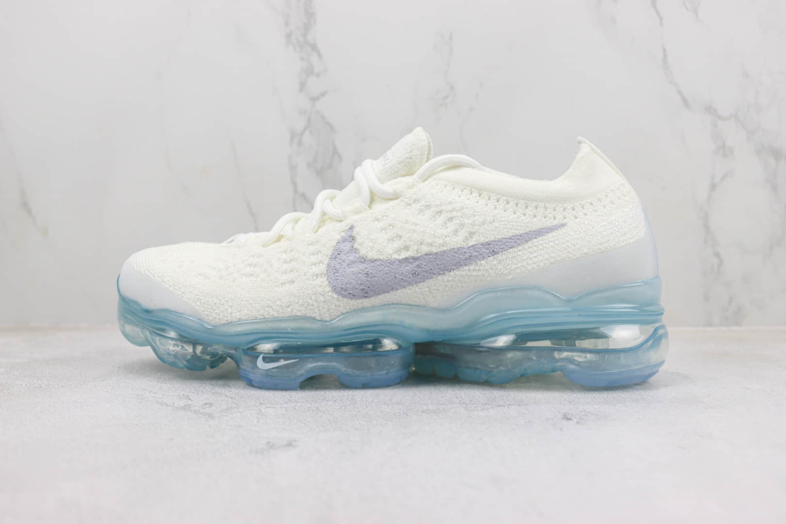 耐克Nike Air Vapormax 2023 Flyknit纯原版本白蓝色针织全掌气垫跑鞋 莆田复刻耐克 货号：DV6840-100