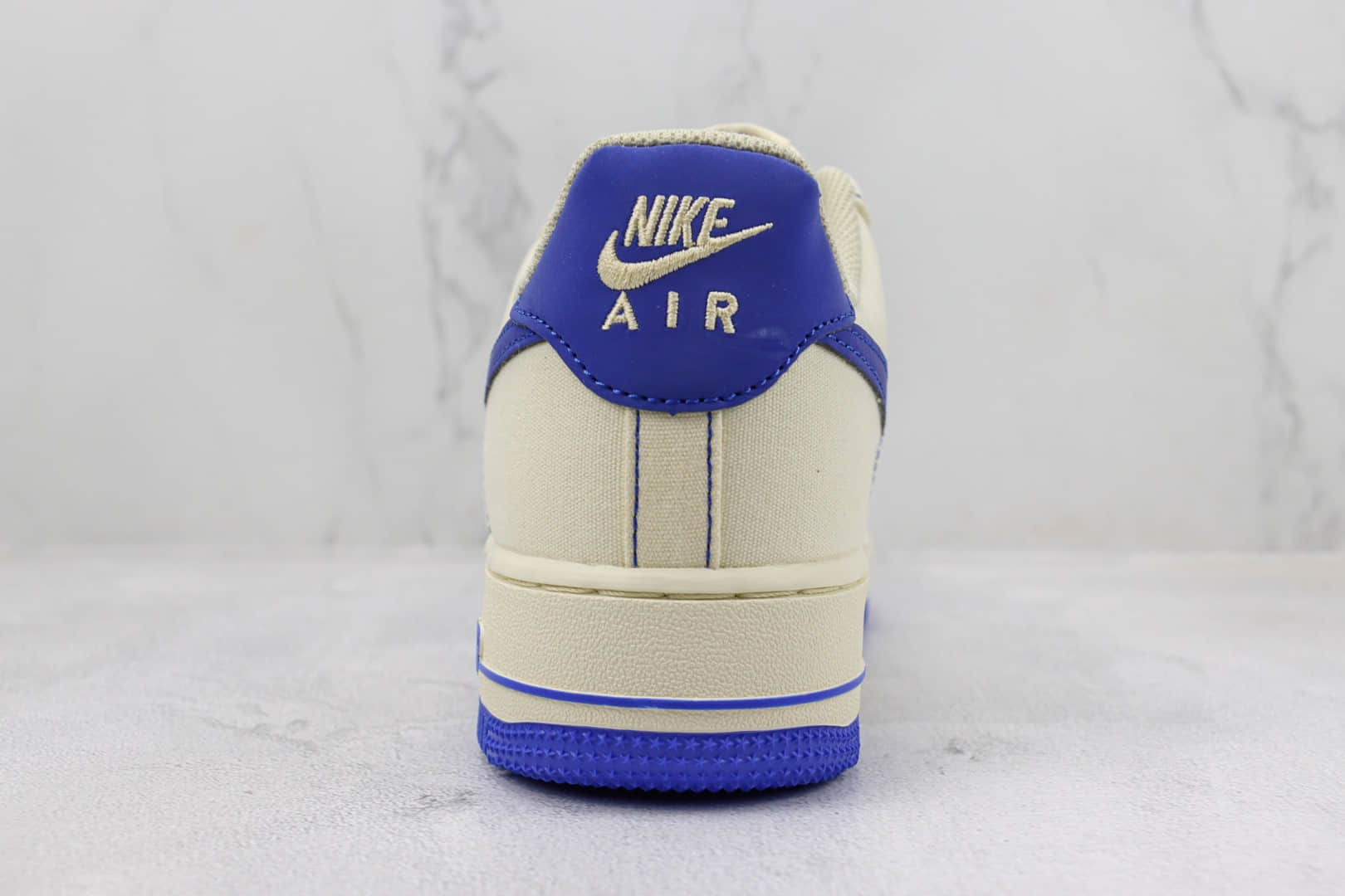 耐克Nike Air Force 1 '07 Low纯原版本低帮空军一号AF1米白蓝色板鞋 莆田天花板AF1系列 货号：TQ1456-233