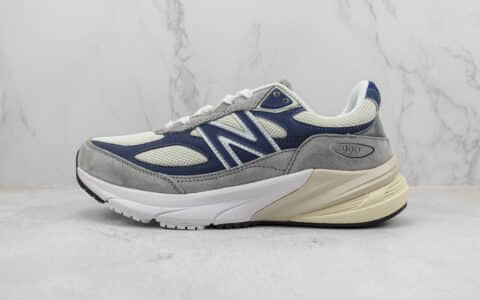 新百伦New Balance 990 V6纯原版本NB990V6灰蓝色复古慢跑鞋 莆田复刻新百伦 货号：U990TC6