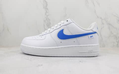 耐克Nike Air Force 1 Low 纯原版本空军一号低帮AF1白蓝色板鞋 莆田耐克工厂 货号：FN7804-100