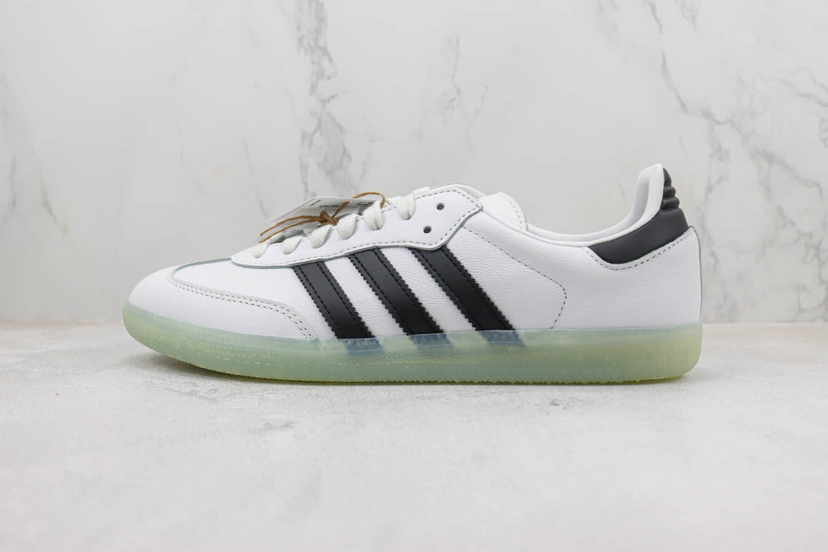 阿迪达斯DILL x adidas Original Samba OG纯原版本三叶草桑巴白黑色复古板鞋 莆田阿迪达斯货源 货号：GZ4730