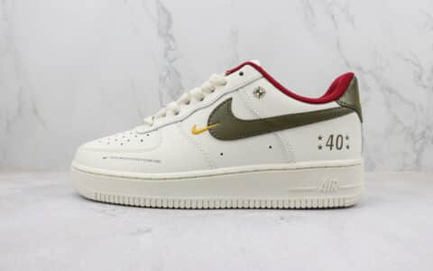 耐克Nike Air Force 1 Low纯原版本低帮AF1空军一号40周年纪念板鞋 莆田耐克工厂 货号：DM0970-123