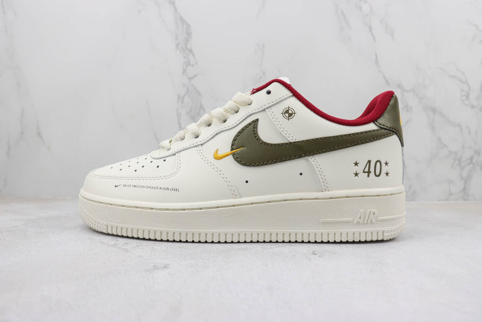 耐克Nike Air Force 1 Low纯原版本低帮AF1空军一号40周年纪念板鞋 莆田耐克工厂 货号：DM0970-123