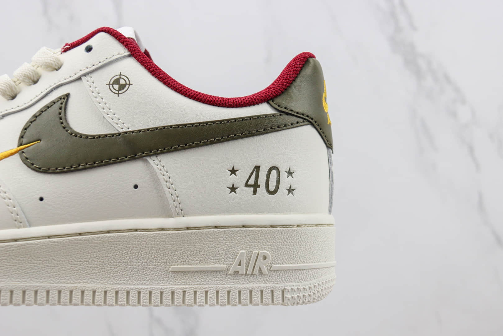 耐克Nike Air Force 1 Low纯原版本低帮AF1空军一号40周年纪念板鞋 莆田耐克工厂 货号：DM0970-123