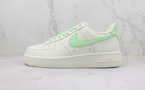 耐克Nike Air Force 1 Low纯原版本空军一号低帮AF1白绿色 莆田天花板AF1系列 货号：CQ5059-223