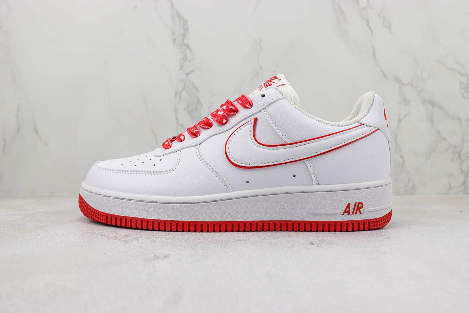 耐克Nike Air Force 1 Low纯原版本空军一号低帮AF1白红色板鞋 莆田天花板AF1系列 货号：DV0788-102