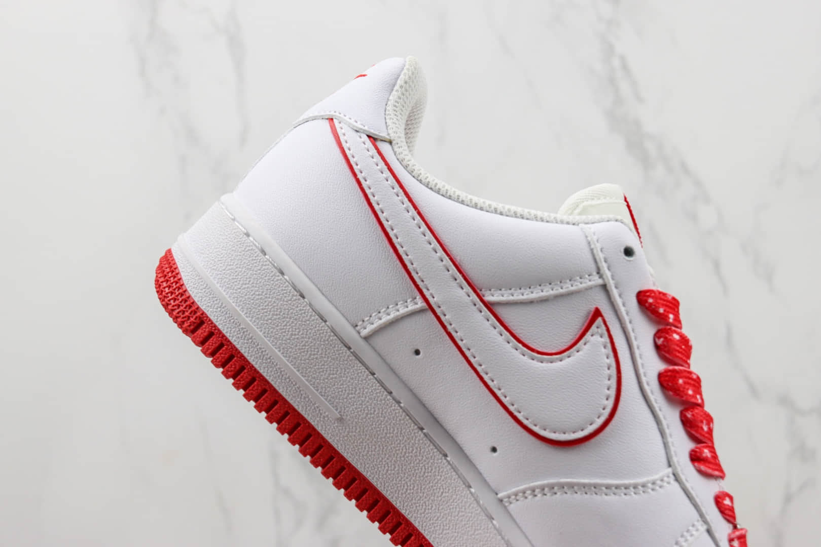 耐克Nike Air Force 1 Low纯原版本空军一号低帮AF1白红色板鞋 莆田天花板AF1系列 货号：DV0788-102