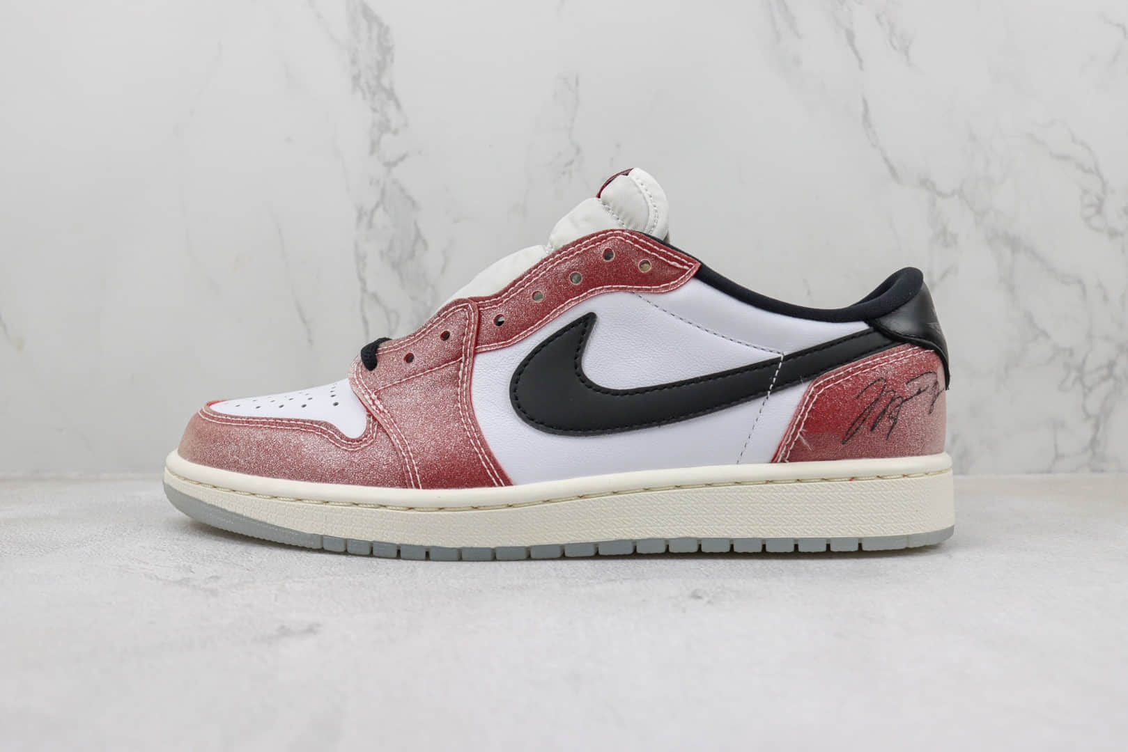 乔丹Trophy Room x Air Jordan 1 Low OG纯原版本低帮AJ1芝加哥乔丹之子篮球鞋 莆田AJ货源 货号：FN0432-017