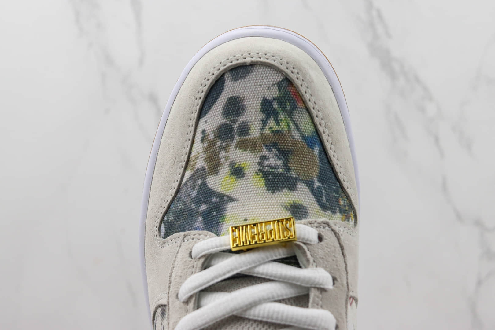 耐克Supreme x Nike Dunk SB High “Rammellzee”纯原版本高帮SB Dunk联名Supreme涂鸦印花休闲板鞋 莆田耐克工厂 货号：FD8779-100