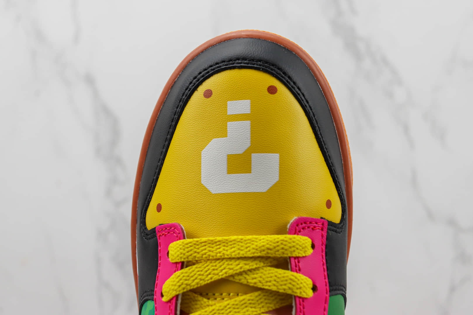 耐克Nike Dunk Low纯原版本低帮Dunk马里奥定制款彩蛋彩色拼接板鞋 莆田耐克货源 货号：DH0952-100