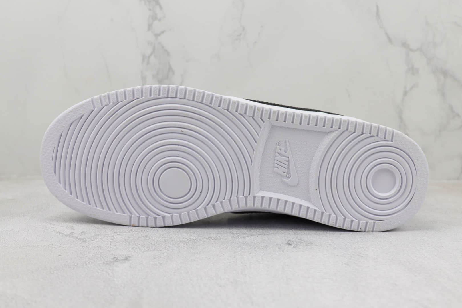 耐克Nike Court Vision Low纯原版本小空军白黑色运动板鞋 莆田复刻鞋 货号：CD5463-101