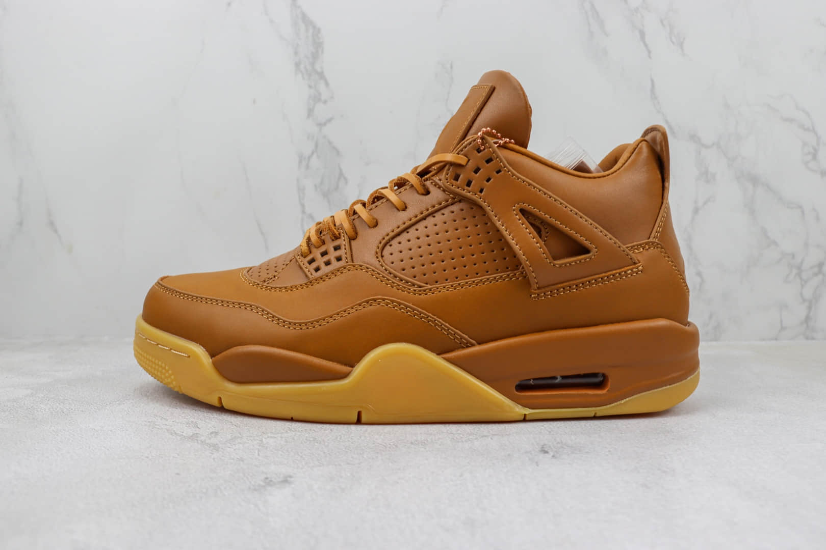 乔丹Air Jordan 4 Premium “Ginger”纯原版本AJ4姜黄色爱马仕小麦黄篮球鞋 莆田AJ货源 货号：819139-205