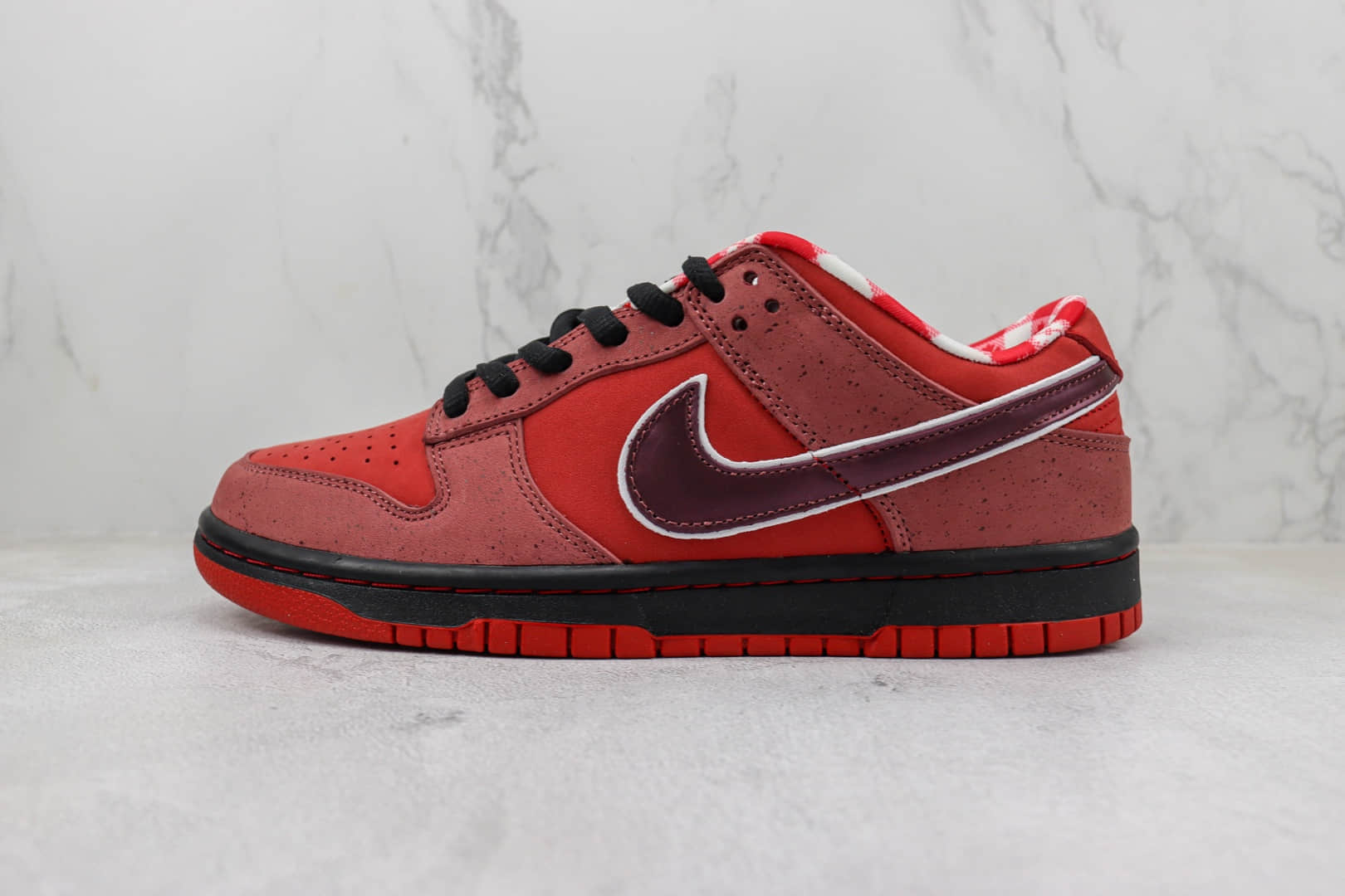 耐克Concepts x Nike SB Dunk Low纯原版本低帮SB Dunk红龙虾休闲运动板鞋 莆田耐克代理 货号：313170-661