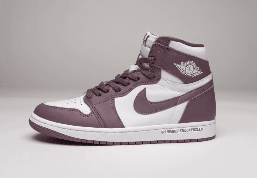 高级紫红色！全新AJ1“Mauve”实物曝光！ 货号：DZ5485-105