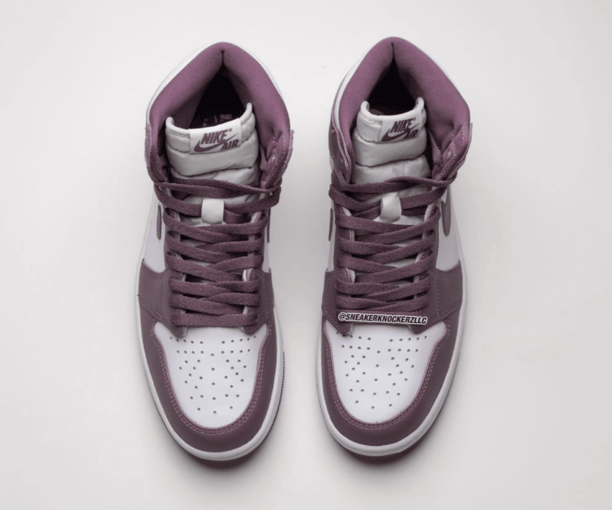 高级紫红色！全新AJ1“Mauve”实物曝光！ 货号：DZ5485-105