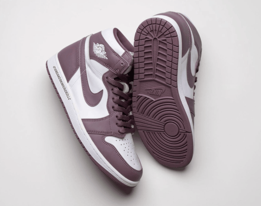 高级紫红色！全新AJ1“Mauve”实物曝光！ 货号：DZ5485-105