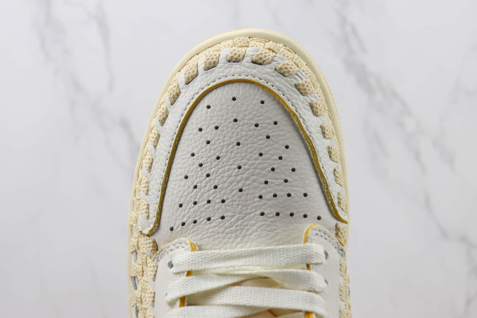 乔丹Union x Air Jordan 1 High OG “Woven”OG纯原版本Union联名款AJ1高帮编织篮球鞋 莆田AJ货源 货号：FD2565-100