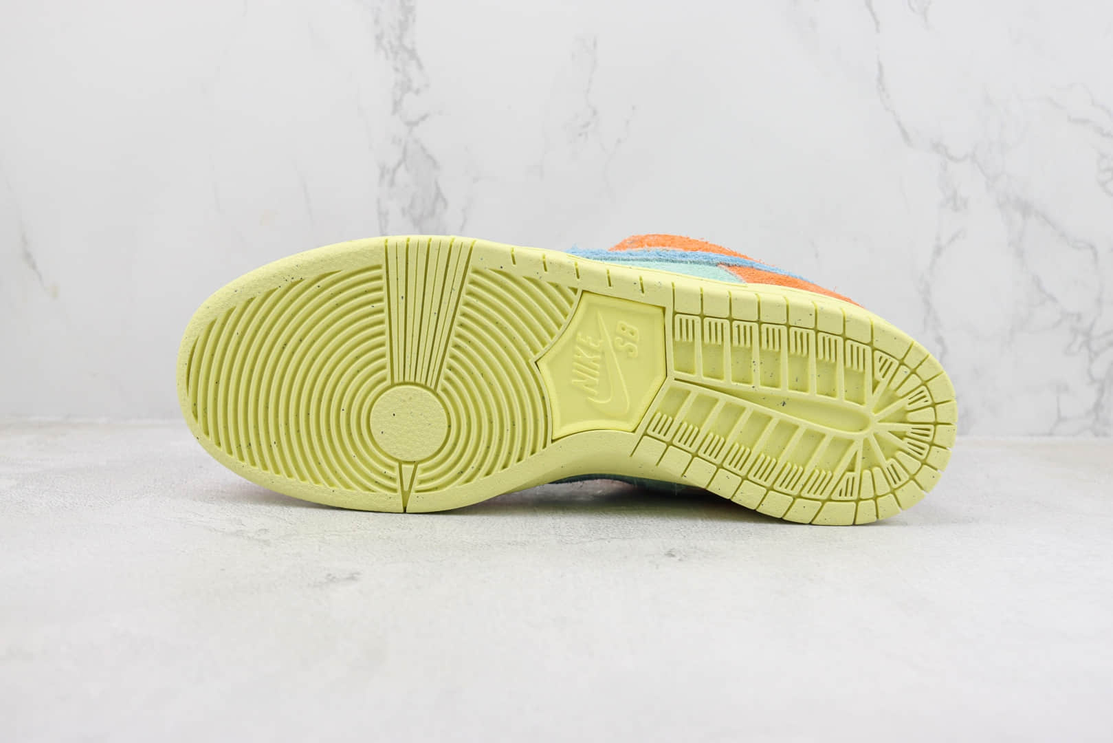 耐克Nike SB Dunk Low纯原版本低帮SB Dunk热带雨林桔蓝麂皮板鞋 莆田耐克货源 货号：DV5429-800