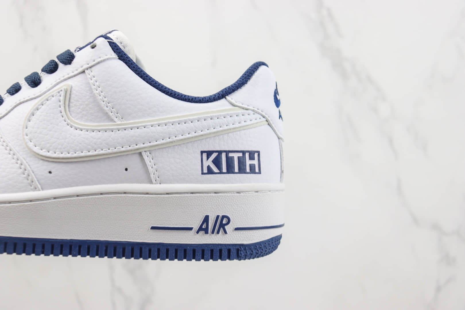 耐克Kith x Nike Air Force 1 Low纯原版本Kith联名空军一号低帮AF1白深蓝板鞋 莆田天花板AF1 货号：KT1659-007