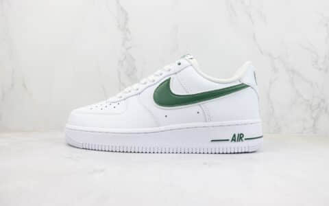 耐克Nike Air Force 1 Low纯原版本空军一号低帮AF1白深绿板鞋 莆田耐克工厂 货号：AO2423-104