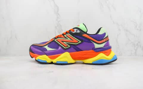 新百伦New Balance 9060纯原版本NB9060彩色拼接千禧风小象蹄复古慢跑鞋 莆田新百伦货源 货号：U9060NBX