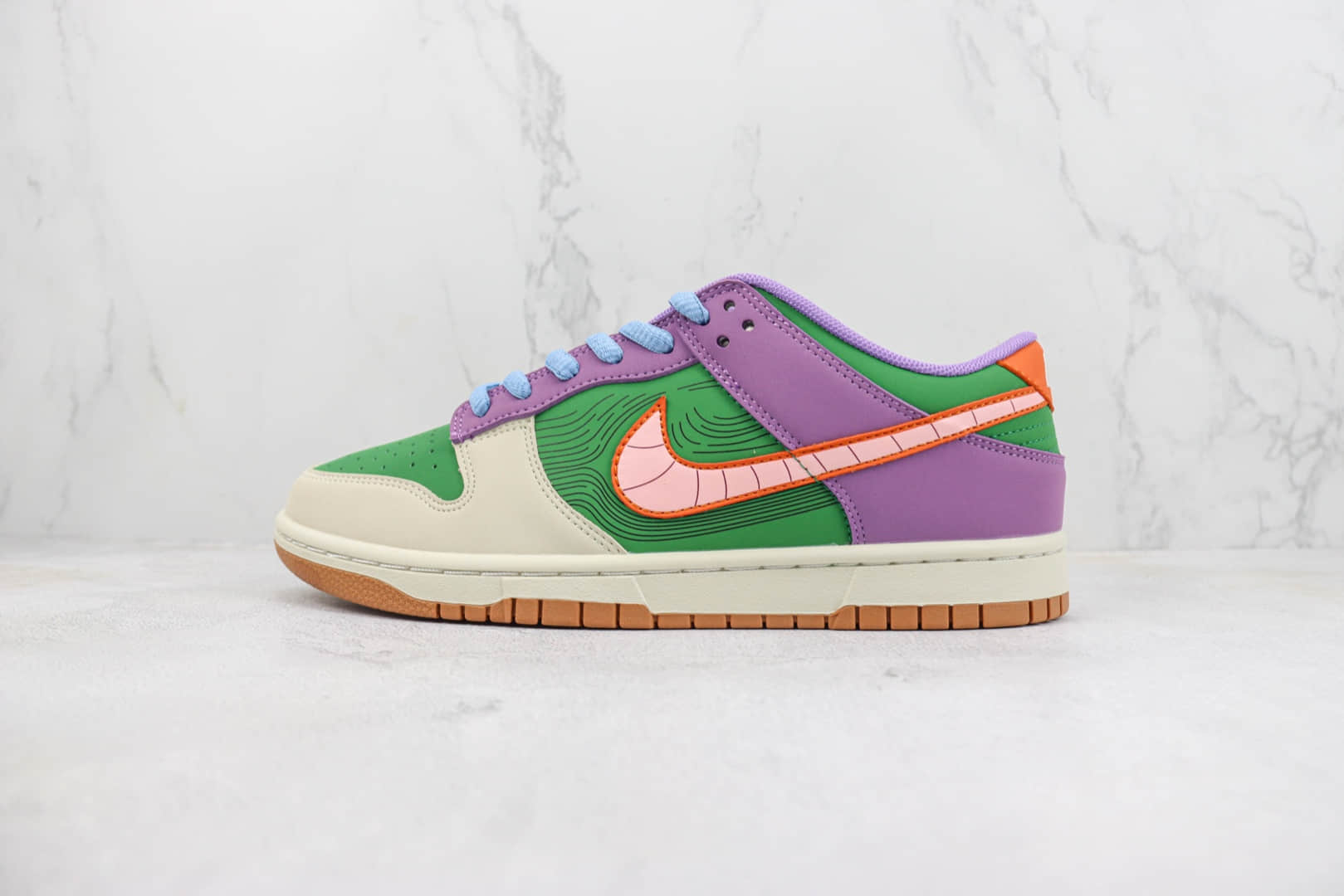 耐克Nike SB Dunk Low纯原版本低帮SB Dunk七龙珠联名贝吉塔板鞋 莆田耐克工厂 货号：GP1255-027