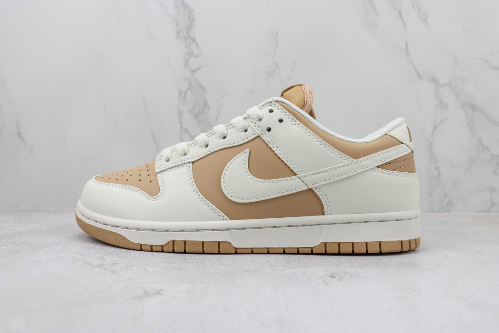 耐克Nike SB Dunk Low纯原版本低帮SB Dunk奶茶白棕色休闲板鞋 莆田耐克工厂 货号：DD1873-200