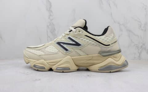 新百伦New Balance 9060纯原版本NB9060米色千禧小象蹄复古老爹鞋 莆田新百伦货源 货号：U9060DUA