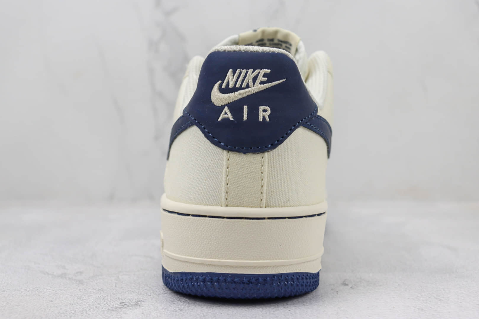 耐克Nike Air Force 1 Low纯原版本空军一号低帮AF1米白蓝勾帆布板鞋 莆田天花板AF1 货号：ME0112-566