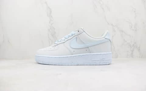 耐克Nike Air Force 1 ’07纯原版本空军一号低帮AF1灰蓝色板鞋 莆田耐克工厂 货号：DZ2786-400