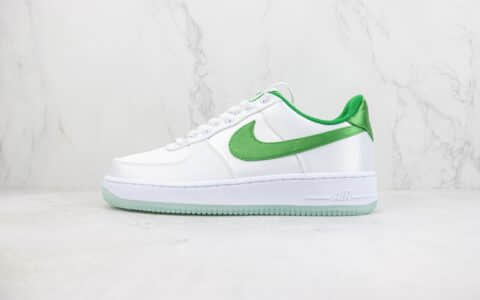 耐克Nike Air Force 1 Low纯原版本空军一号低帮AF1白绿丝绸板鞋 莆田耐克货源 货号：DX6541-101