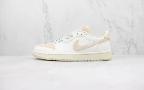 乔丹Chris Paul x Air Jordan 1 Low OG “Give Them Flowers”纯原版本克里斯·保罗联名款AJ1低帮花卉暗纹篮球鞋 莆田AJ货源 货号：FZ0455-200