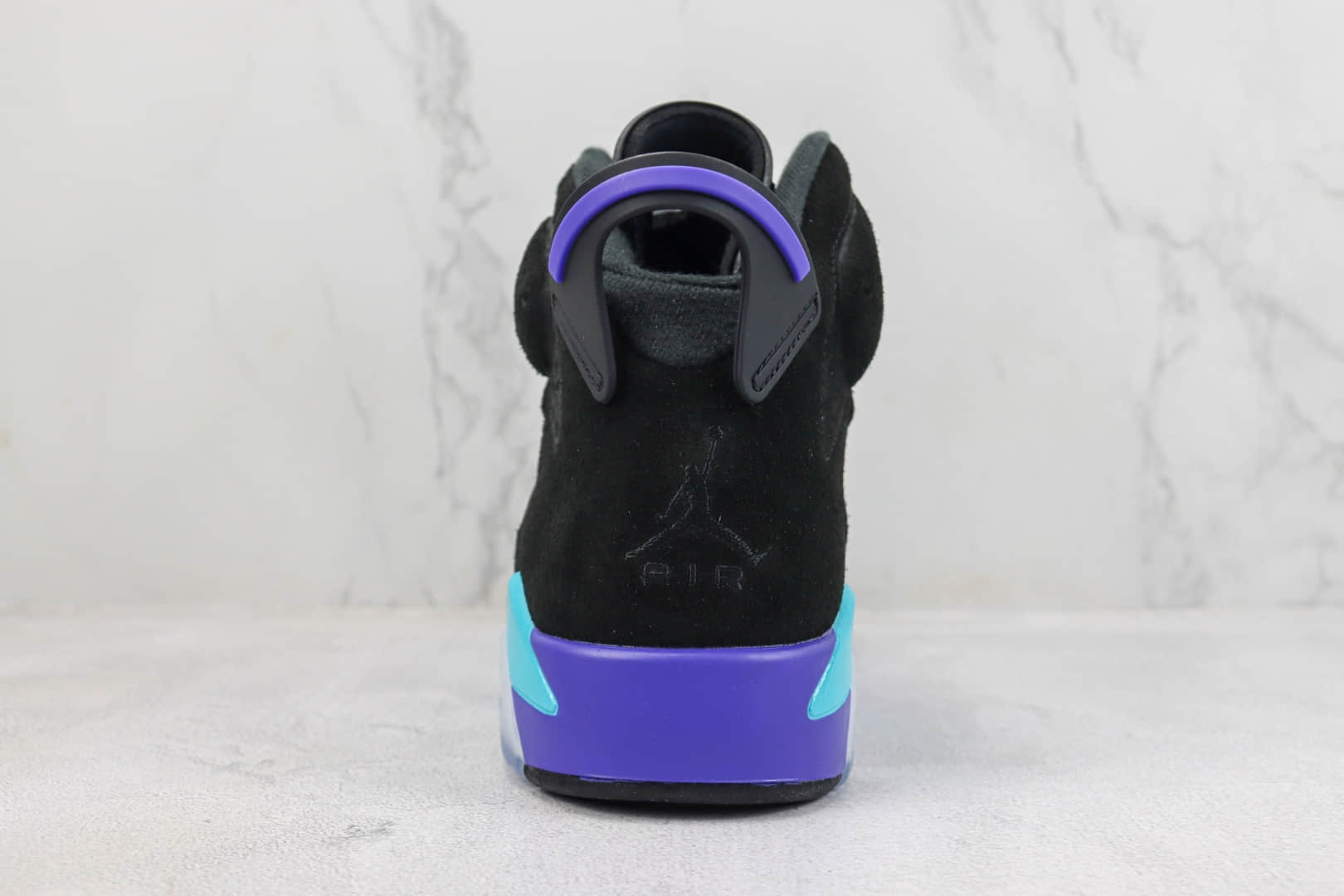 乔丹Air Jordan 6 “Aqua”纯原版本AJ6黑紫麂皮篮球鞋 莆田AJ货源 货号：CT8529-004