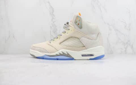 乔丹Air Jordan 5 SE “Craft”纯原版本AJ5灰兔子篮球鞋 莆田AJ货源 货号：FD9222-180