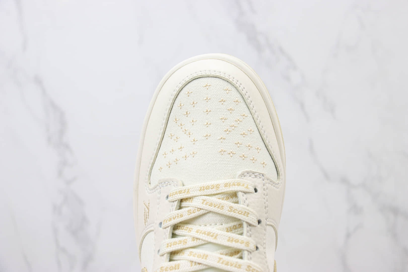 耐克Nike SB Dunk Low纯原版本TS联名SB Dunk米白卡其帆布低帮板鞋 莆田耐克代理 货号：DD1391-133