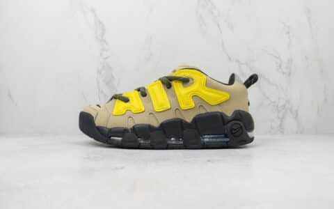 耐克Ambush x Nike Air More Uptempo Low纯原版本皮蓬大AIR黑黄篮球鞋 莆田耐克dialing 货号：FB1299-200