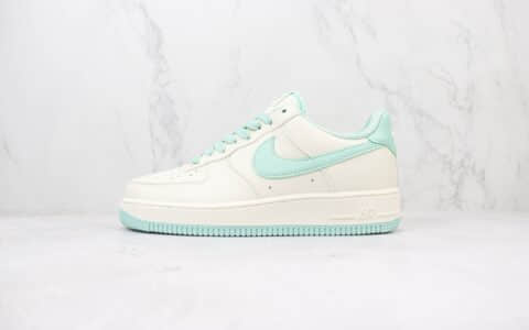 耐克Nike Air Force 1 Low纯原版本空军一号低帮AF1米白薄荷绿板鞋 莆田天花板AF1 货号：TP0096-266