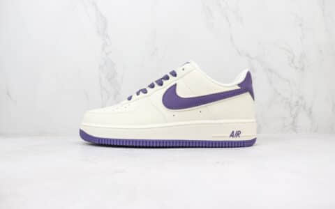 耐克Nike Air Force 1 Low纯原版本低帮空军一号AF1白紫3M反光板鞋 莆田天花板AF1 货号：GL6835-015