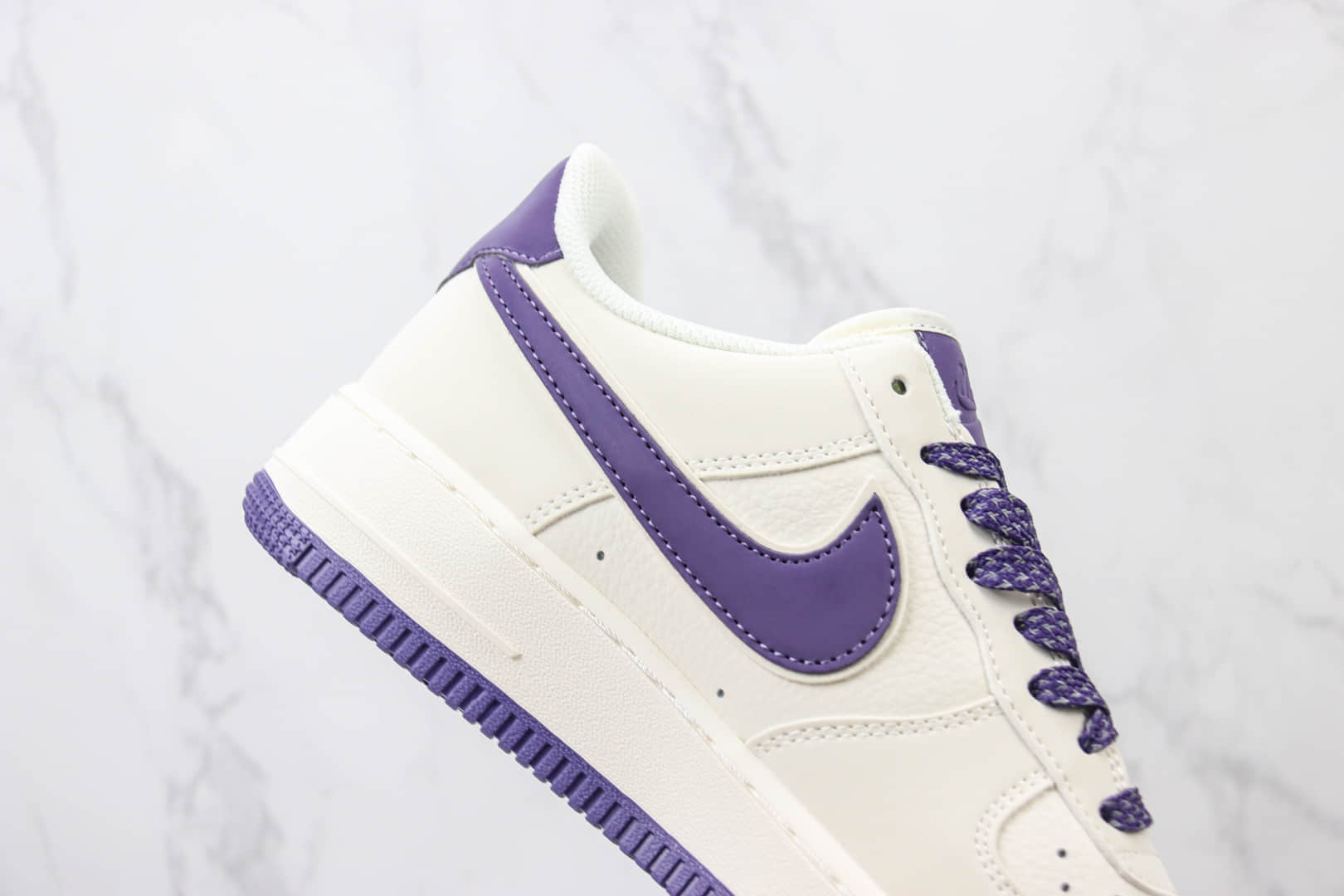 耐克Nike Air Force 1 Low纯原版本低帮空军一号AF1白紫3M反光板鞋 莆田天花板AF1 货号：GL6835-015