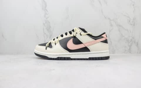 耐克Nike SB Dunk Low纯原版本低帮SB Dunk情人节白黑粉绑带解构板鞋 莆田耐克代理 货号：FD1232-001