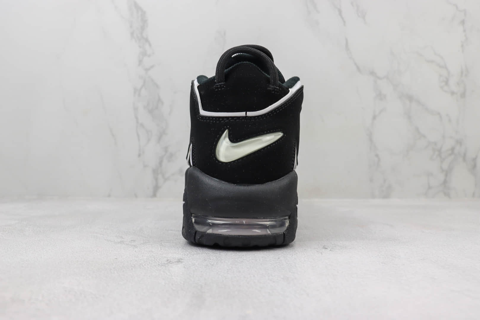 耐克Nike Air More Uptempo纯原版本皮蓬大AIR黑色复古篮球鞋 莆田耐克工厂 货号：414962-002