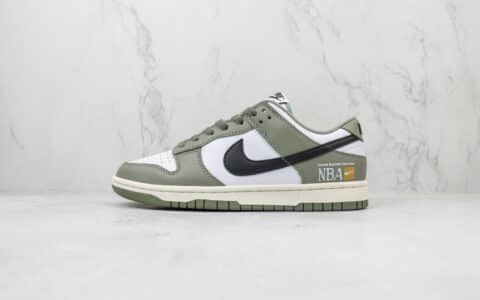 耐克Nike SB Dunk Low纯原版本低帮SB Dunk橄榄绿NBA滑板鞋 莆田耐克工厂 货号：FZ4624-001